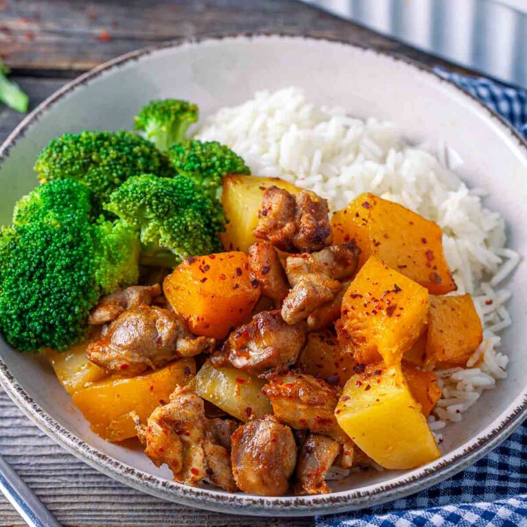 Spicy Pumpkin Chicken Casserole (Easy Fall Dinner)